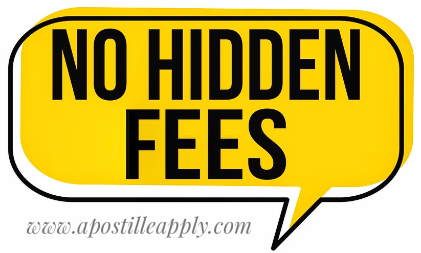 No Hidden Apostille Fees