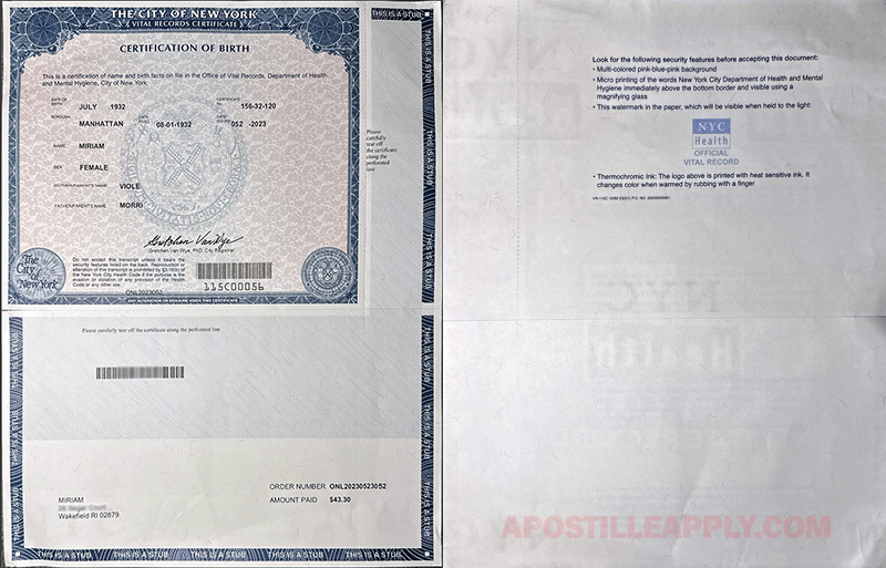 Can You Apostille Your Nyc Birth Certificate 9778